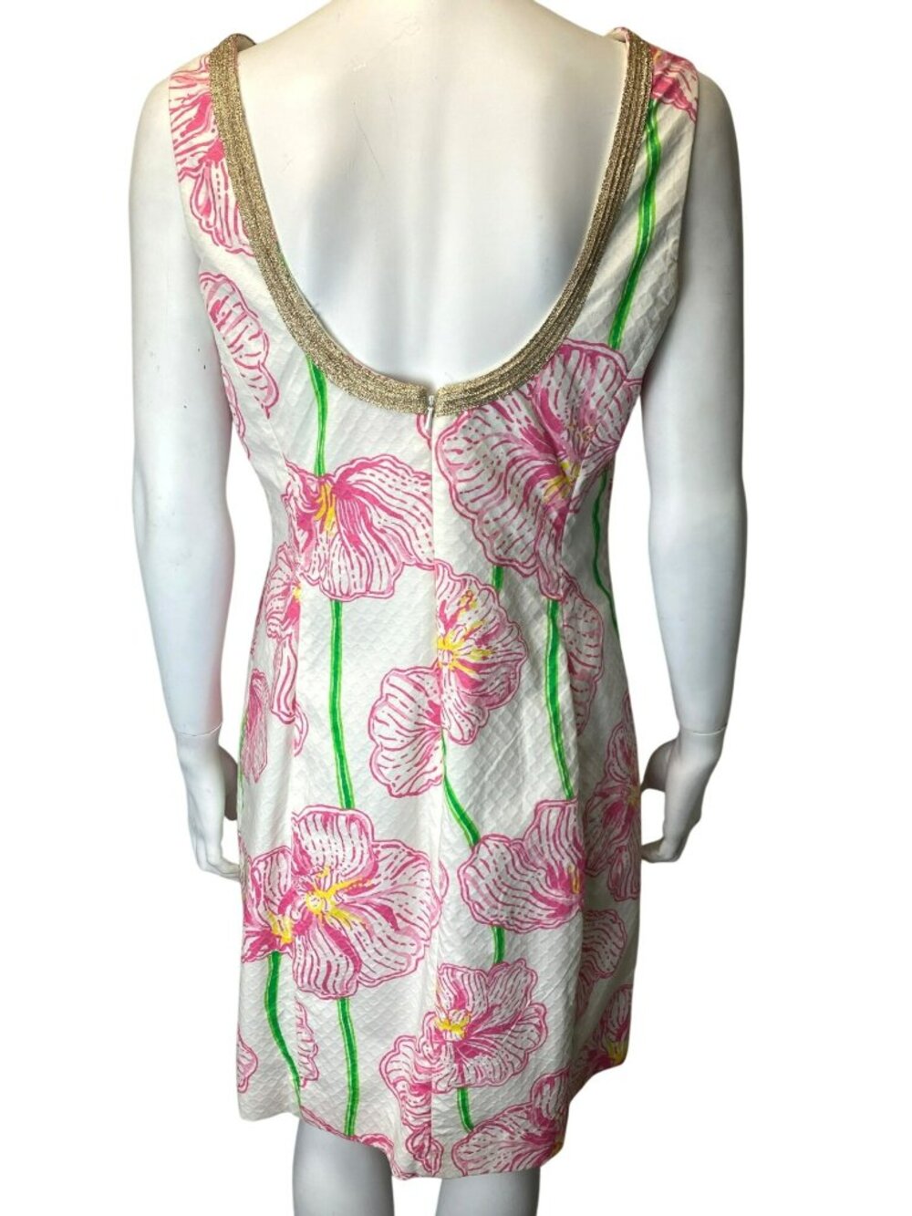 Lilly Pulitzer Janice Shift Dress Sleeveless Clover Cup Floral Print Size 10 NWT - Picture 3 of 10